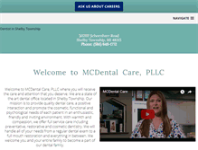 Tablet Screenshot of mcdentalcare.com